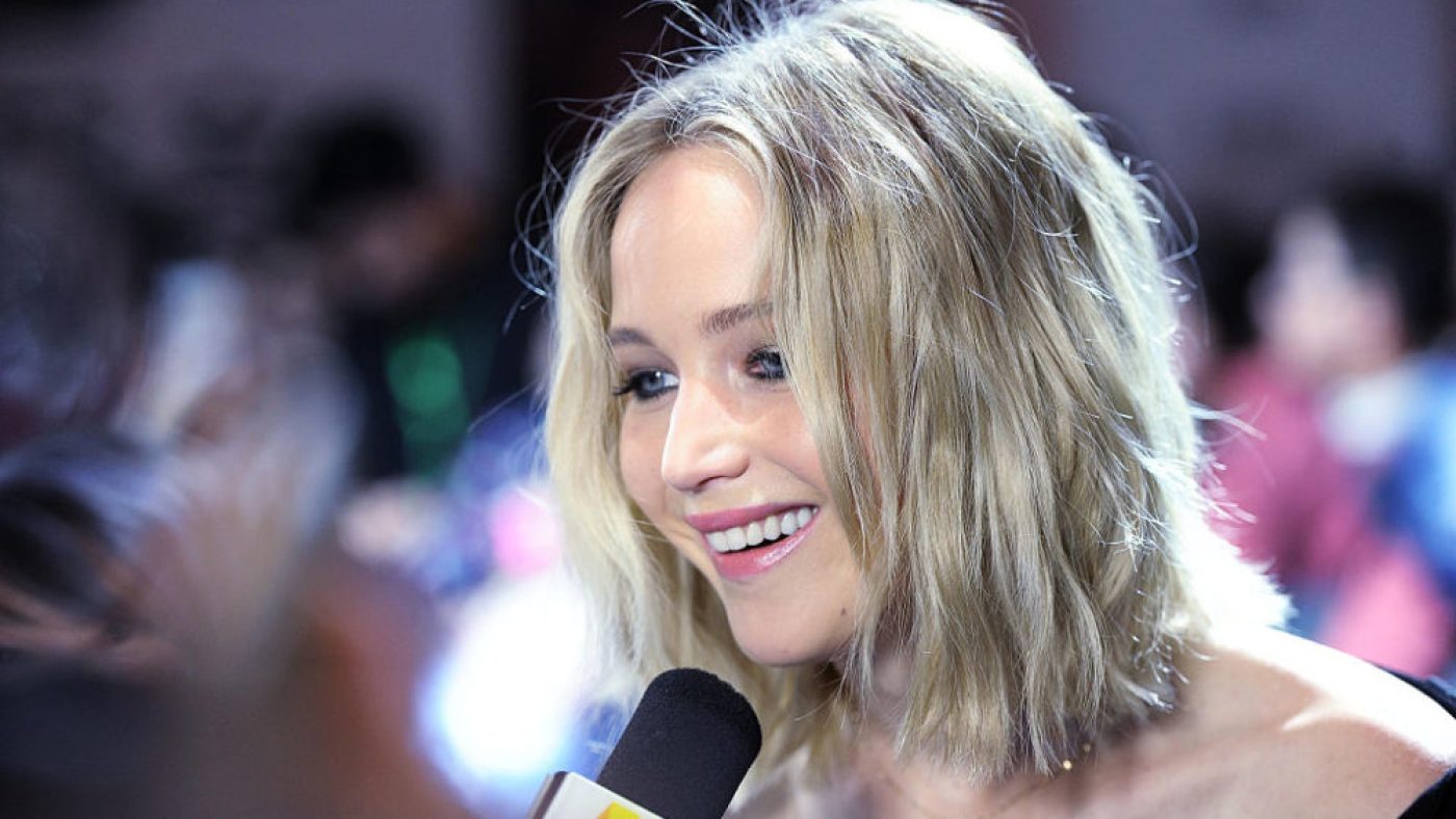 Jennifer Lawrence's offtheshoulder blazer just made our holiday wish