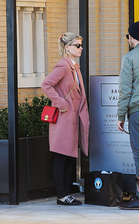 Dusty hot sale pink coat