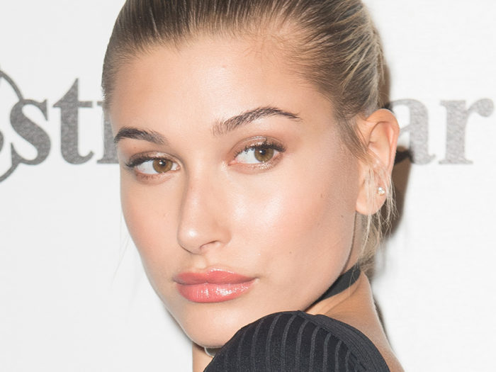 Hailey Baldwin Makes the Case for Millennial Peach