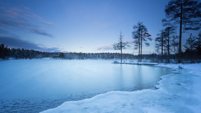 frozen lake
