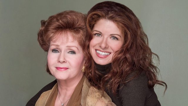 Debra Messing and Debbie Reynolds