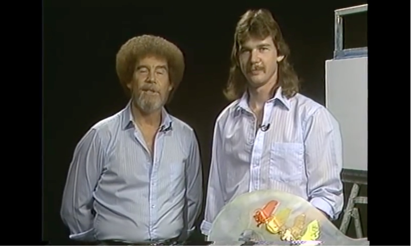 OMG this video of Bob Ross' son proves that luscious hair definitely