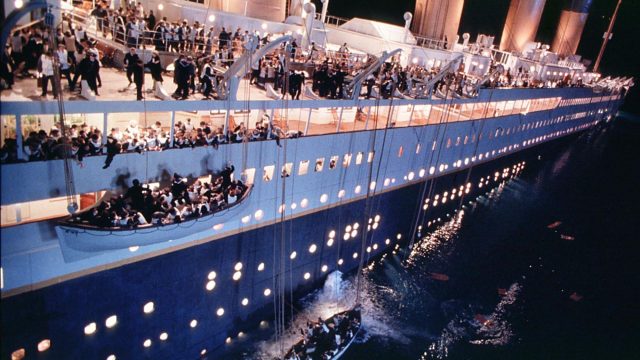 A scene from the movie "Titanic" which was nominat