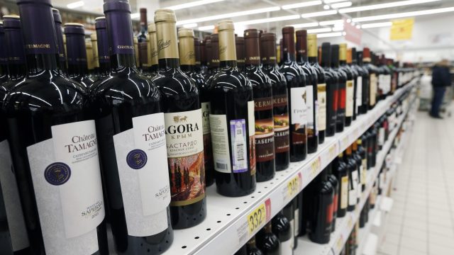 Alcoholic drinks on sale ahead of New Year