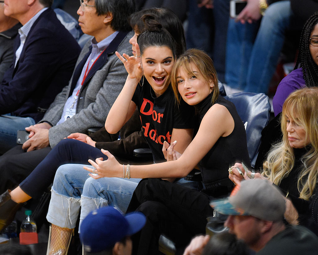 Kendall Jenner Mini Louis Vuitton Bag at Basketball Game