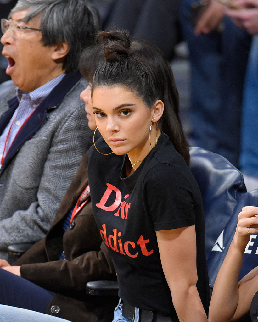 Kendall Jenner Carries Dubai's It Bag Courtside At A Laker's