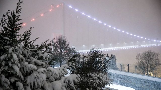 Snowfall in Istanbul