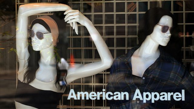 The exterior of an American Apparel clot