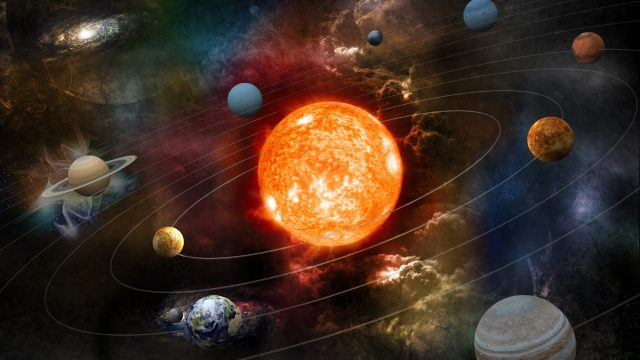 The planets in our solar system