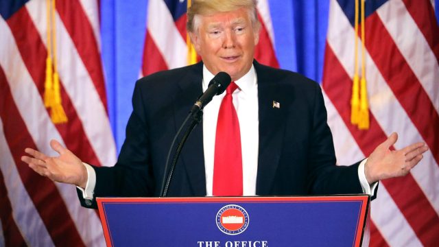 President-Elect Donald Trump Holds Press Conference In New York