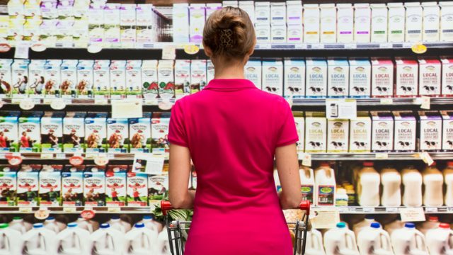 Customer in supermarket
