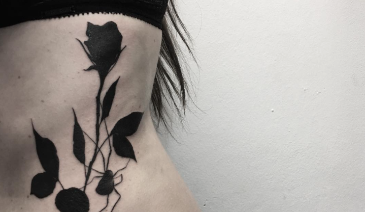 Delicate gothic rose tattoo design  Rose drawing tattoo Rose tattoo  design Black rose tattoos