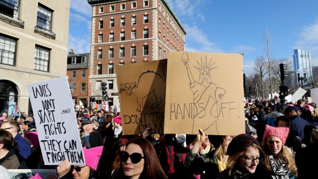 Women's March Held In Boston