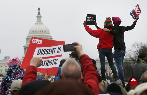 We asked protesters at the Women's March in DC why they were there, and ...