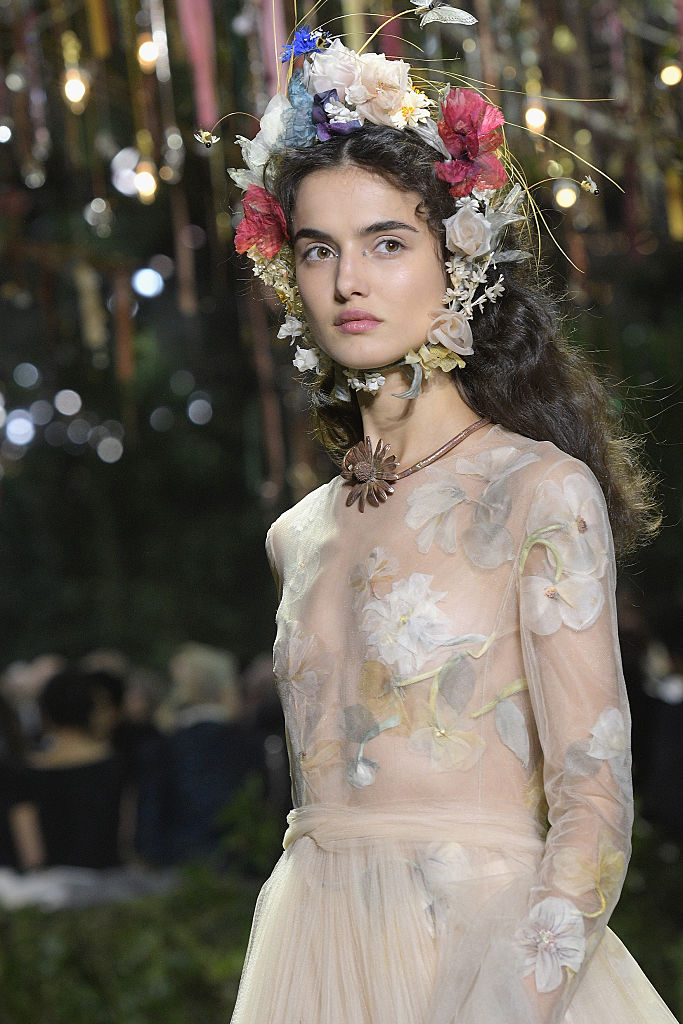 Christian Dior's Paris fashion week show looked like an ethereal forest ...