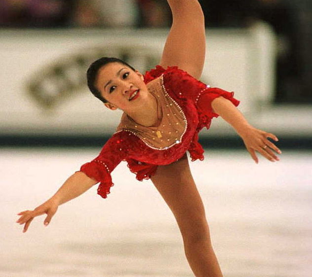 Your fave figure skater from childhood Michelle Kwan is a gorgeous