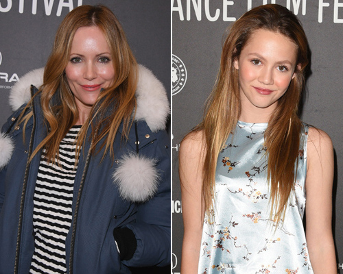 Maude Apatow, Iris Apatow and Mom Leslie Mann Attend Fashion Show