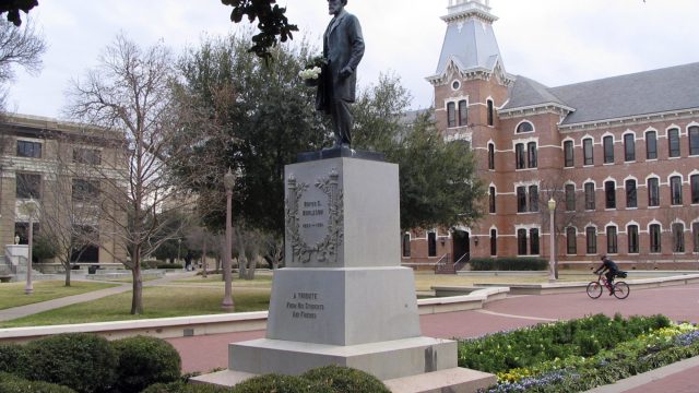 The campus of Baylor University is at the heart of Waco, Tex