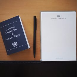 A copy of the Universal Declaration of Human Rights