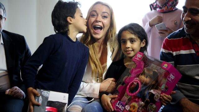 American actress Lindsay Lohan in Istanbul