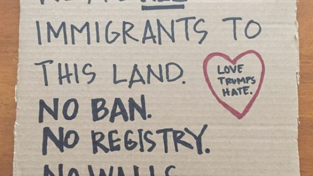 immigration ban sign