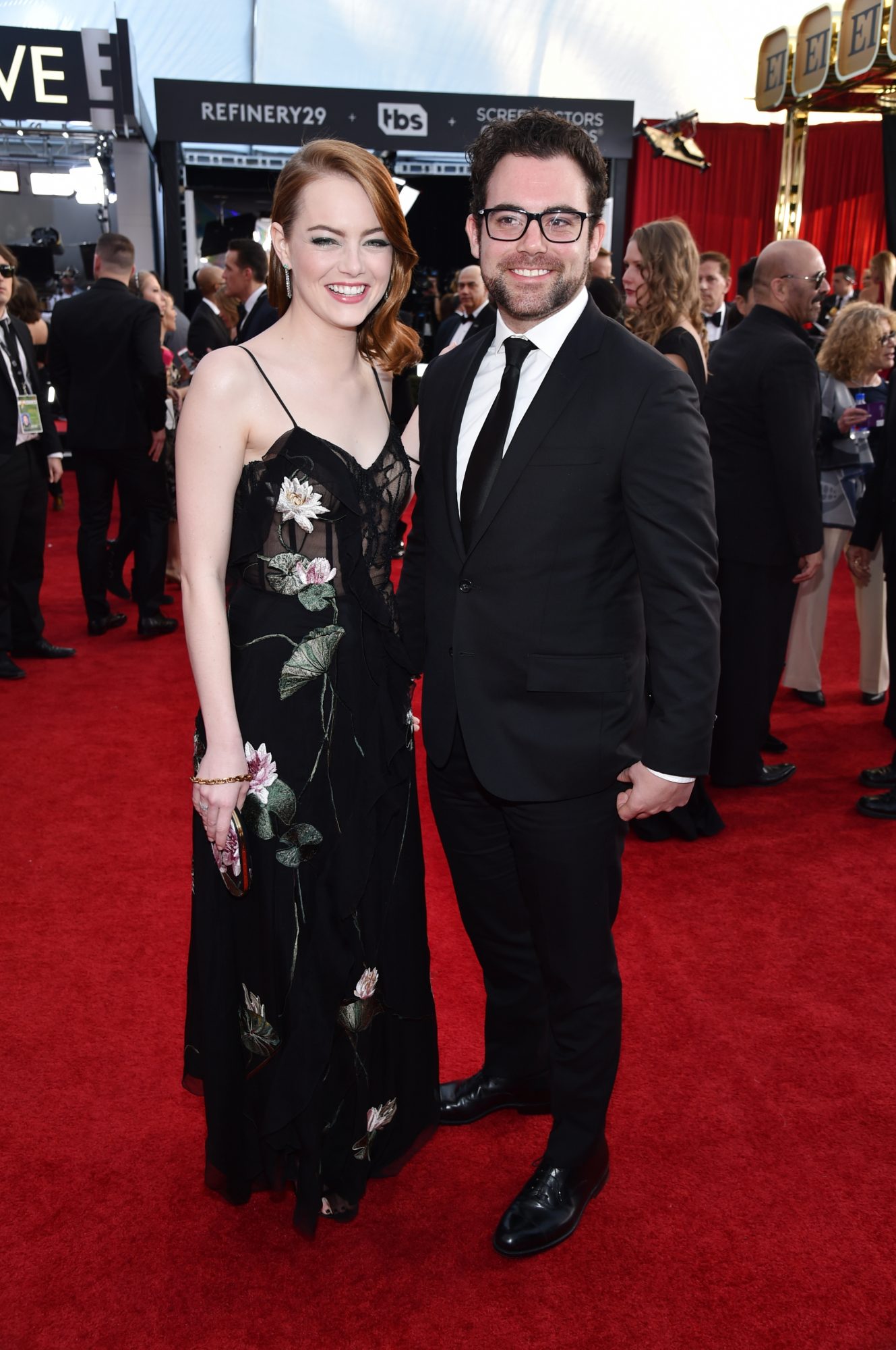 Emma Stone's brother Spencer Stone walked the red carpet with her and ...