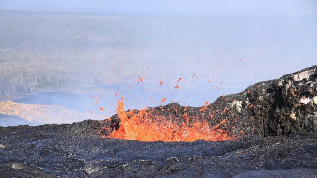 Spattering At Kilauea