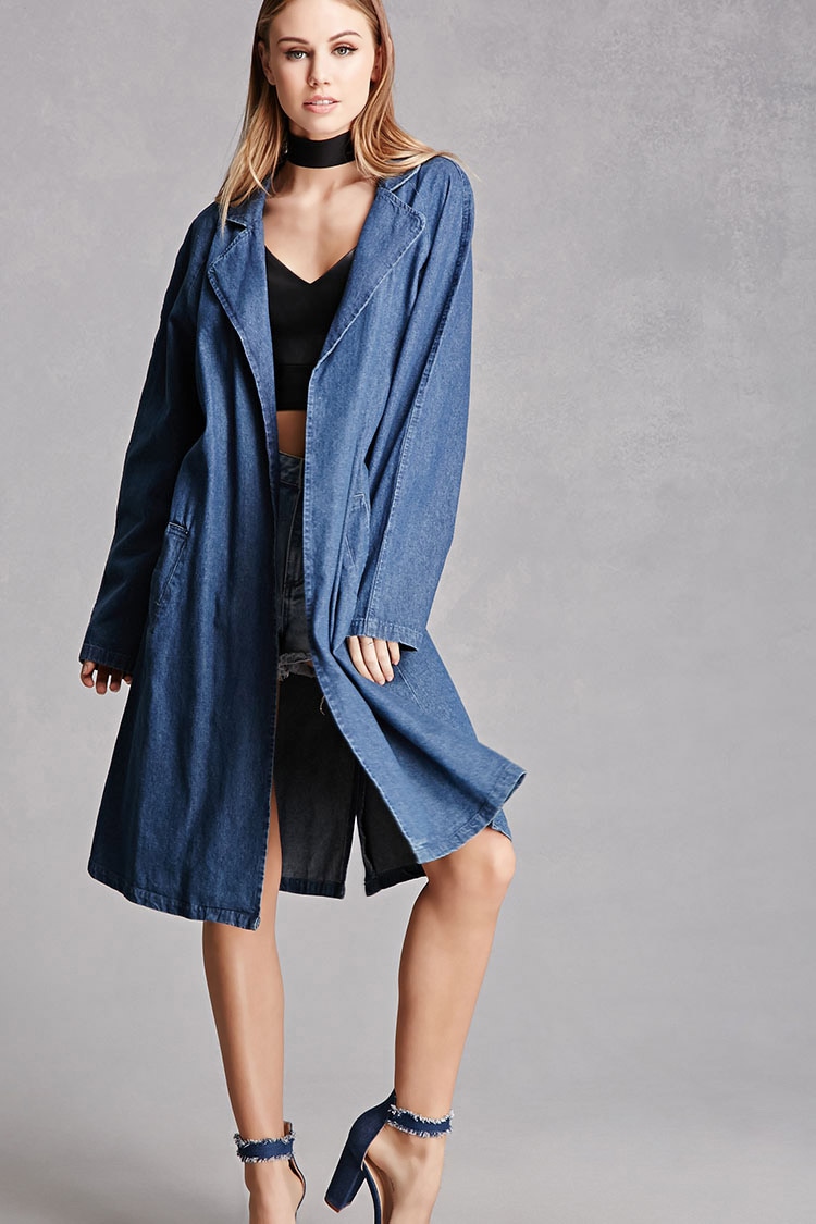 Zoë Kravitz just made this long, denim duster a thing we need ...