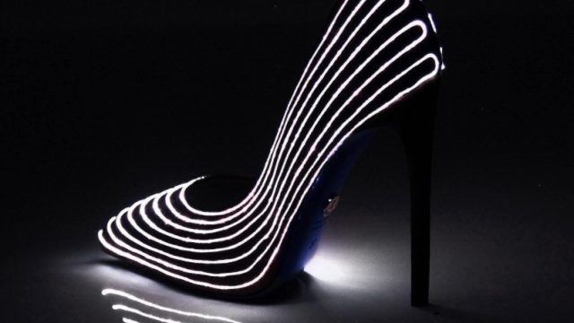 Light-up high heels