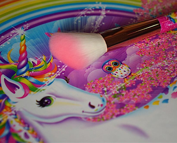 Glamour Dolls XOXO Lisa Frank Blush Brush Unicorns & Hearthrob Matte  Eyeshadow