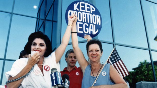 Gloria Allred Norma McCorvey Pro Choice Rally