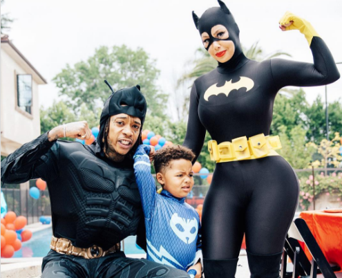 Amber Rose and Wiz Khalifa dressed up as Batgirl and Batman for their son's  birthday party, are #familygoals - HelloGigglesHelloGiggles