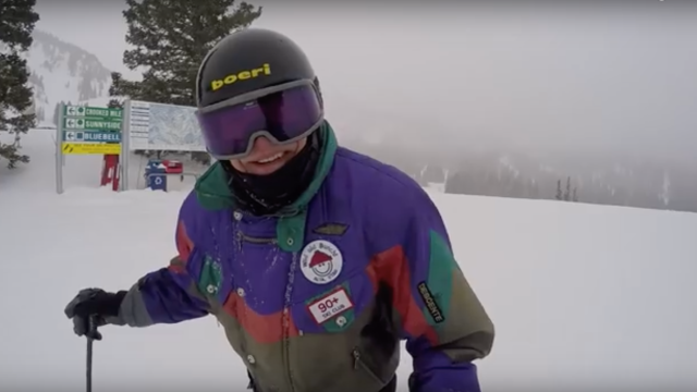 99 year old skiier