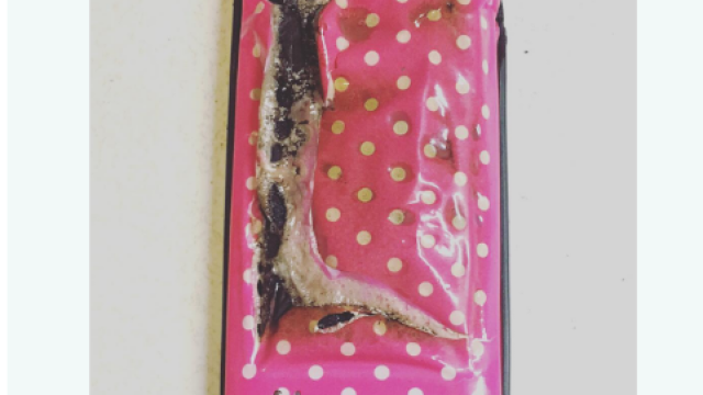 melted iphone
