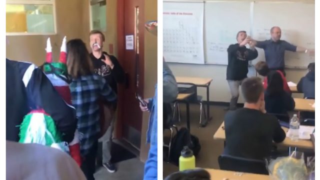teacher birthday party prank