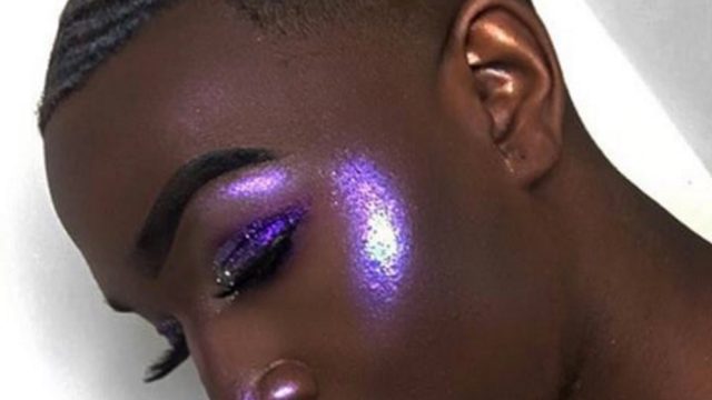 This vegan brand created the most mesmerizing purple highlighter that gives  off a futuristic vibe - HelloGigglesHelloGiggles