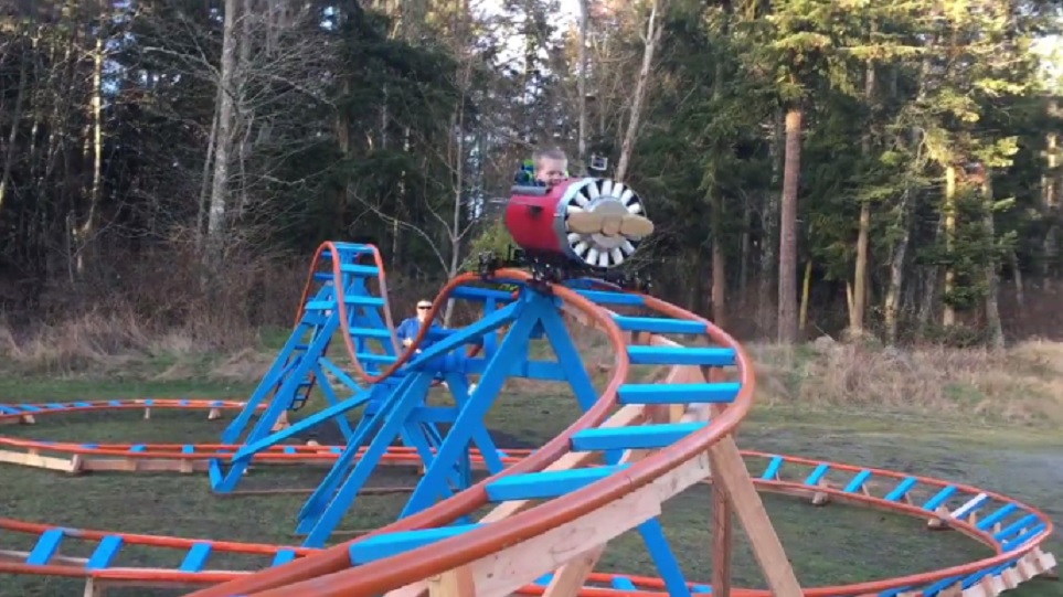 This toddler got his own backyard roller coaster, and ugh, we're so ...