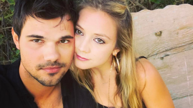 Billie Lourd and Taylor Lautner