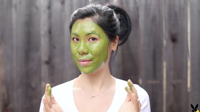 green tea mask