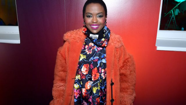 lauryn hill red fur KENZO paris fashion week 2017