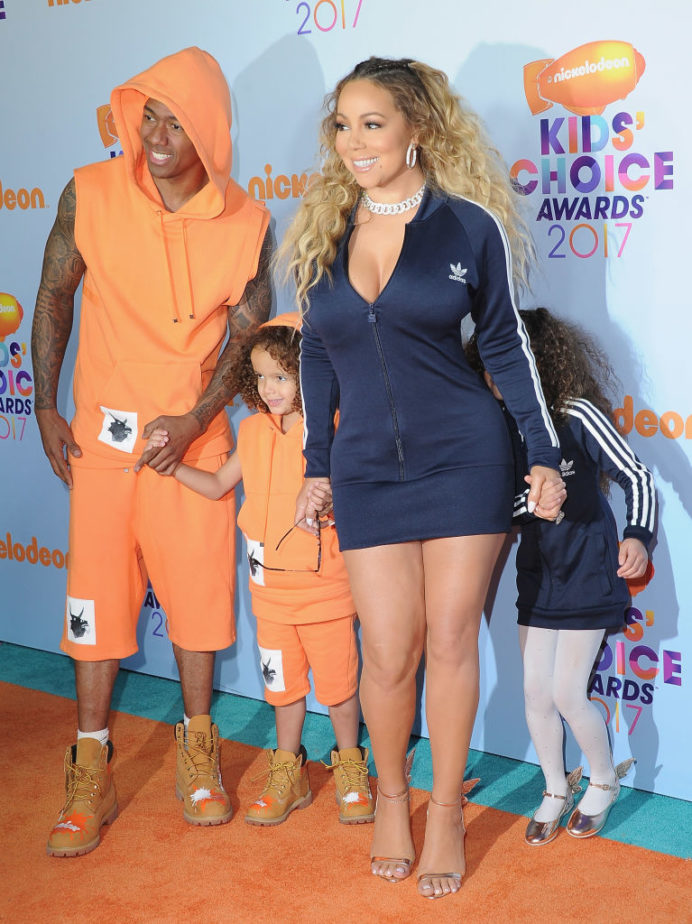 Mariah Carey and Nick Cannon Were Twinning with Monroe and Moroccan at  Kids' Choice Awards