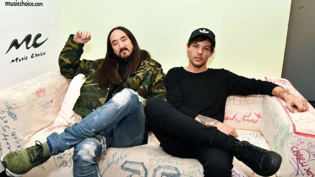 Louis Tomlinson and Steve Aoki