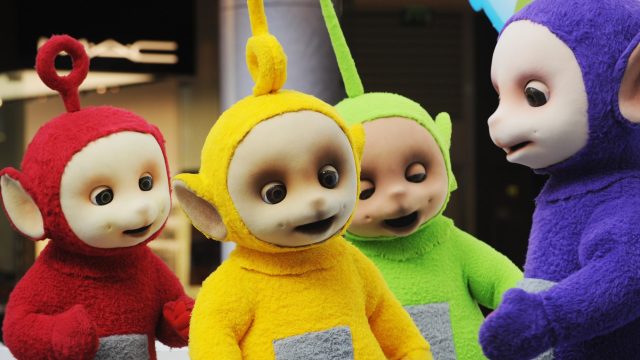 Teletubbies po, Laa-Laa, Dipsy, Tinky Winky