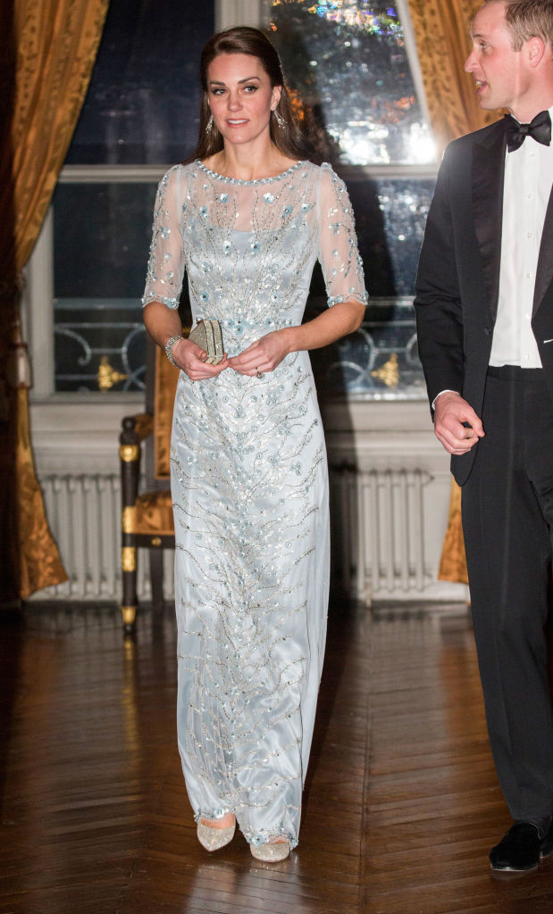 Kate Middleton *truly* embraced her inner princess in this sparkly silver  gown, and here's how you can copy her - HelloGigglesHelloGiggles