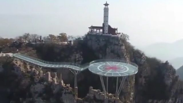 glass bridge over china