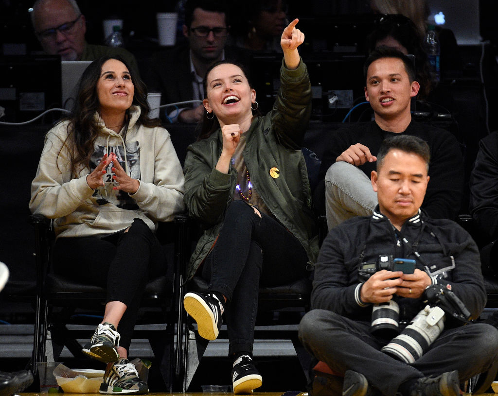 Daisy Ridley went through a whirlwind of emotions at the Lakers game ...