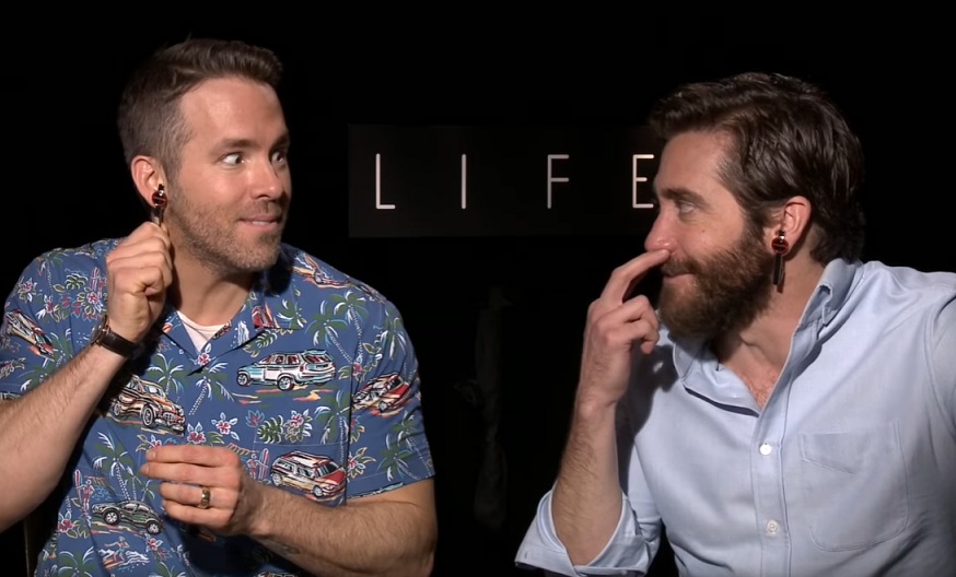 Watch Jake Gyllenhaal and Ryan Reynolds completely lose it during