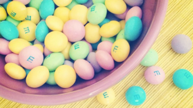 white chocolate M&M's