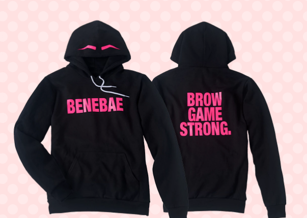 Snuggle up this weekend with Benefit Cosmetics' cheeky hoodie