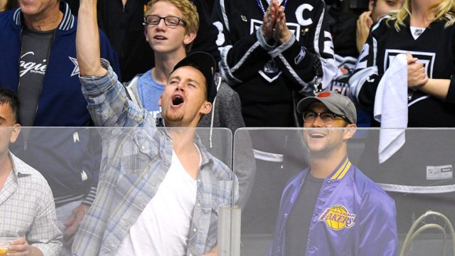 Celebrities At The LA Kings Game